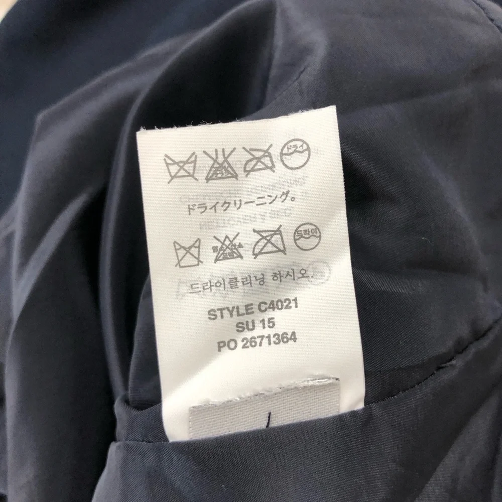 J Crew Cotton Blend Navy Blue Ladder Stitch Pockets Sheath Career Dress 10P - Picture 10 of 15